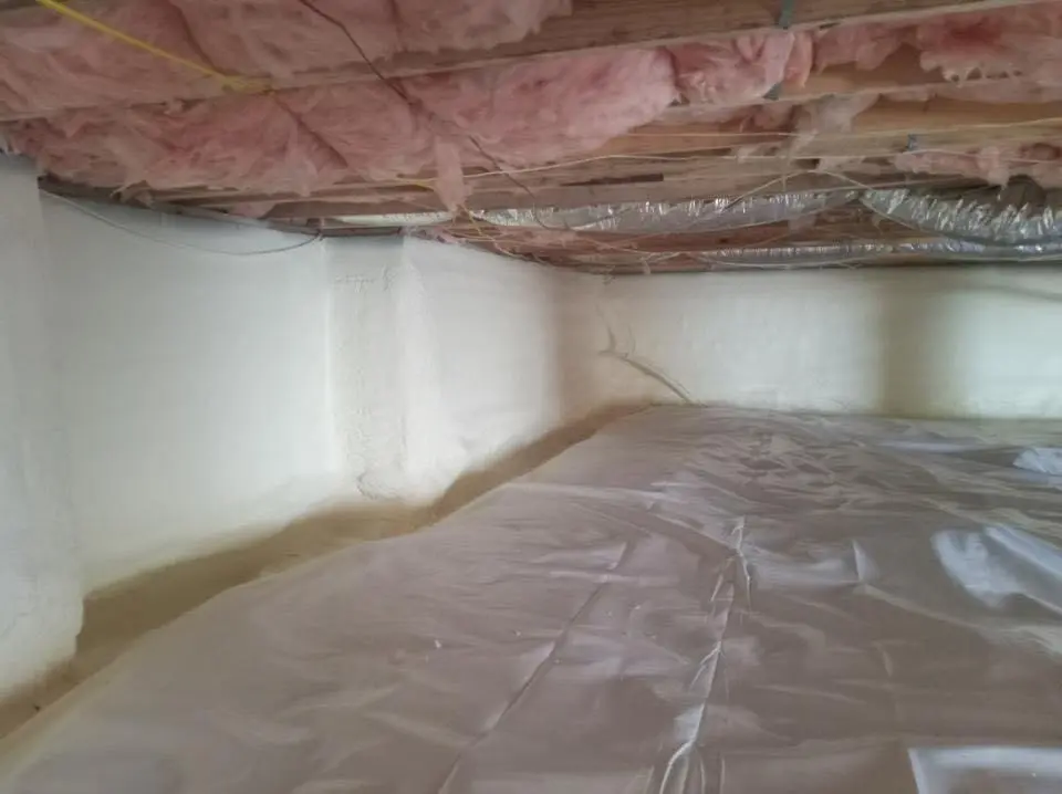 Crawl space encapsulation with closed-cell spray foam for Roof Maintenance in Longmont